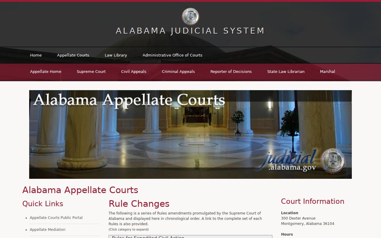 Baldwin County civil docket current Alabama court rules