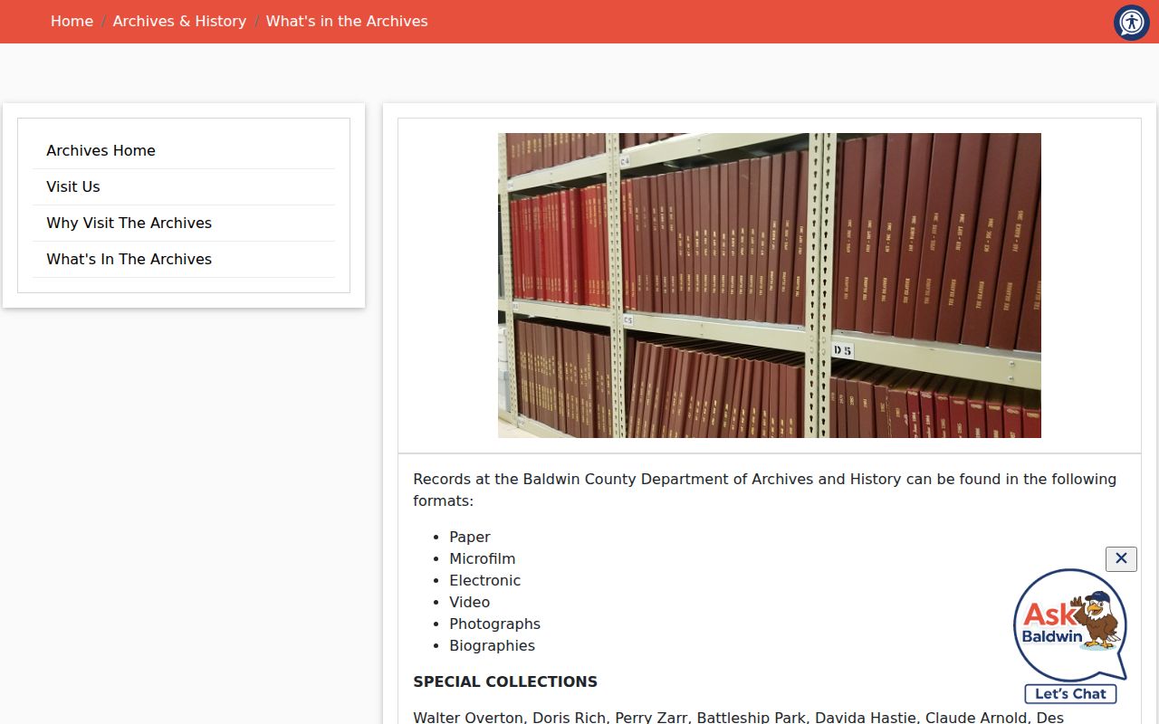 Baldwin County civil docket historical court holdings